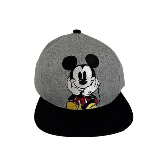 Disney Mickey Mouse Hat - Gray and Black NWT - Picture 1 of 5